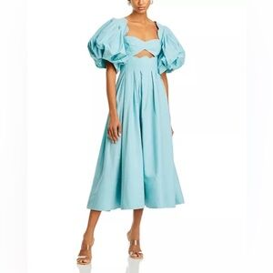 FARM Rio Cotton Cut Out Midi Dress